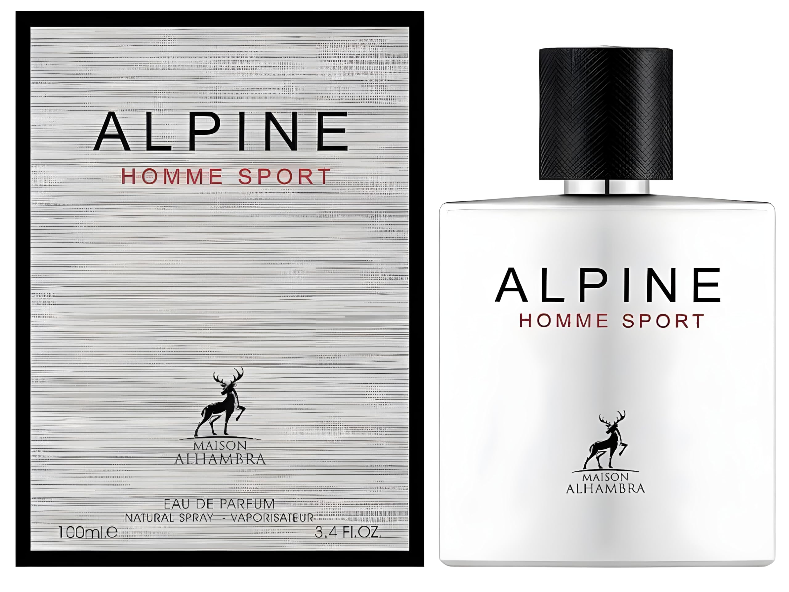 Maison Alhambra Alpine Homme Sport Eau de Parfum Spray for Men 100ML